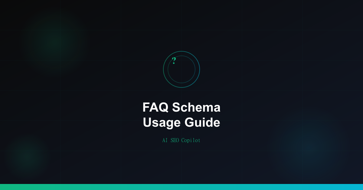 FAQ schema usage guide showing when to apply structured data and common mistakes that trigger warnings
